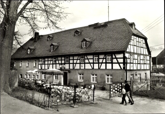 Postcard Großolbersdorf Erzgebirge, Restaurant Zur Linde