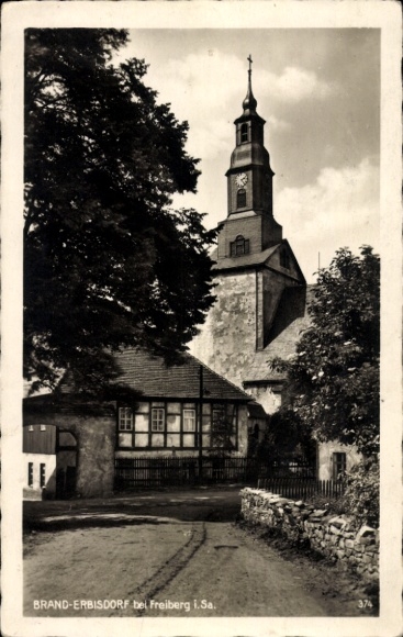 Ak Brand Erbisdorf Sachsen, Kirche