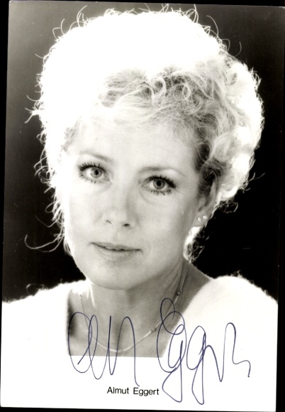 Ak Schauspielerin Almut Eggert, Portrait, Autogramm