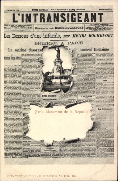 Newspaper PC Paris III, Monument de la République
