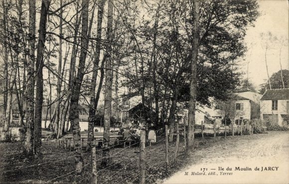 Ak Moulin de Jarcy Essonne, Ile du Moulin