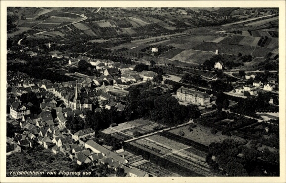 KP Veitshöchheim w Dolnej Frankonii, zdjęcie lotnicze