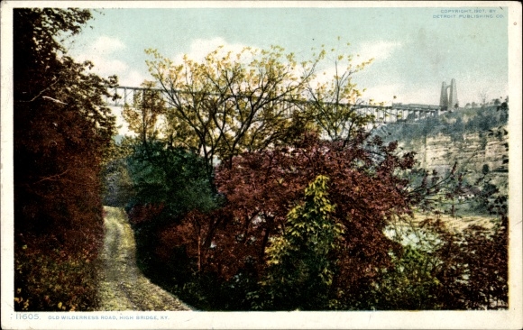 Ak High Bridge Kentucky de V.S., Oude Weg van de Wildernis