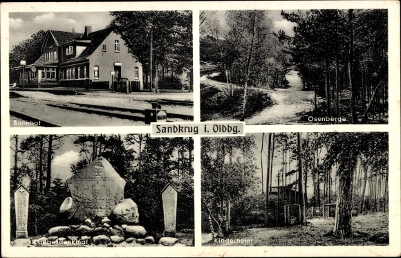 PC Sandkrug Hatten in Oldenburg, train station, Osenberge, war memorial, children&#39;s home