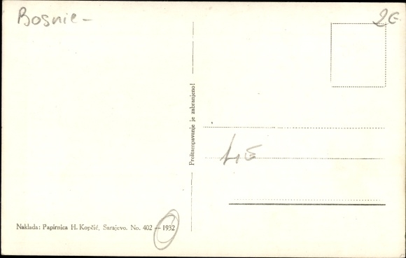 Postcard Sarajevo Bosnien Herzegowina, Alter Moslem, Old Muslim