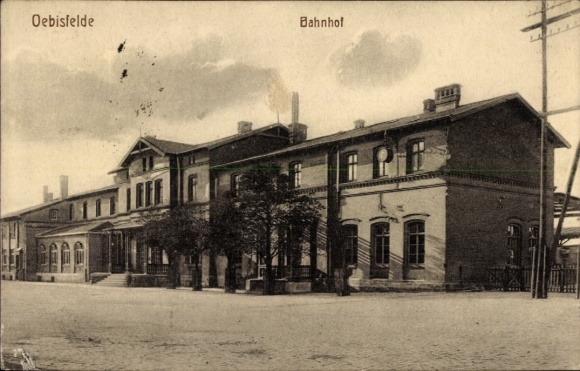 Ak Oebisfelde in Sachsen Anhalt, Bahnhof