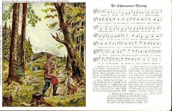 30 song cards, Anton Günther