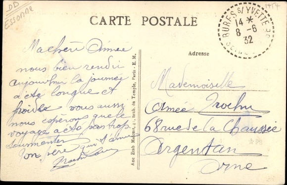 Postcard Bures-sur-Yvette Essonne, Chartres Line Viaduct