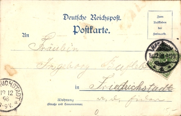 Postcard Hamburg Hohenfelde, Buchtstraße, tram