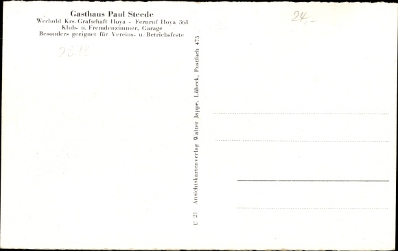PC Wechold Hilgermissen Lower Saxony, inn Paul Steede, church