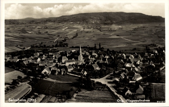 Postcard Seinsheim in Lower Franconia, aerial photograph