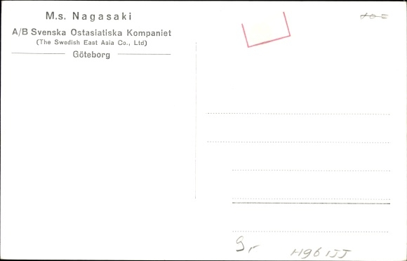 Ak MS Nagasaki, Svenska Ostasiatiska Kompaniet