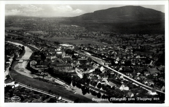 Postcard Gaggenau in the Murgtal Black Forest, aerial photograph