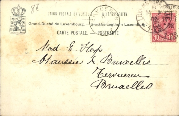 Postcard Luxembourg, Corps des Volontaires, Volunteer Corps