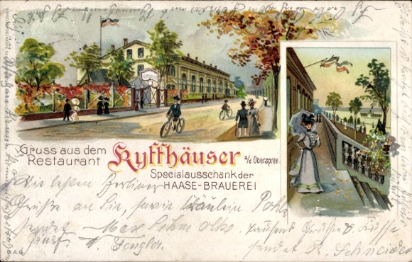 Chromo-Litho Berlin Köpenick Oberschöneweide, Restaurant Kyffhäuser, Haase Brewery