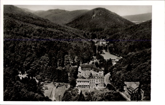 Postcard Bad Bergzabern on the Palatinate Wine Route, aerial photograph