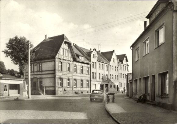 Ansichtkaart Roitzsch Sandersdorf Brehna Saksen Anhalt, Poststrasse