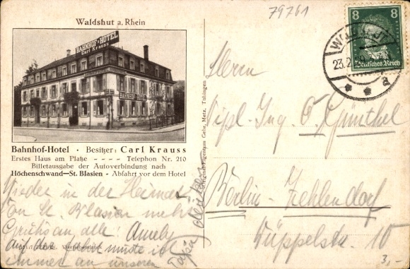 Postcard Waldshut Tiengen am Hochrhein Baden Wüttemberg, Säntis, Panorama