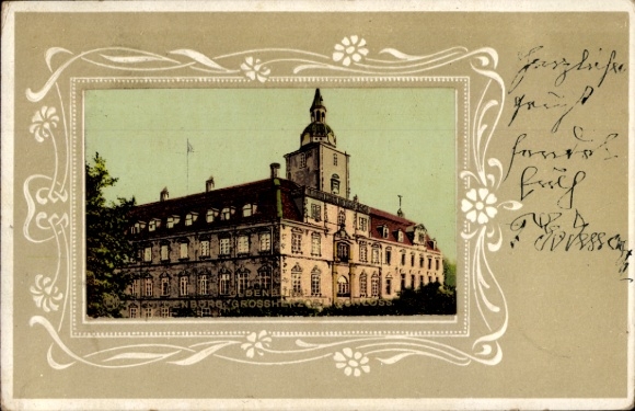 Embossed Passepartout Chromo-Litho Brüel in Mecklenburg, Castle