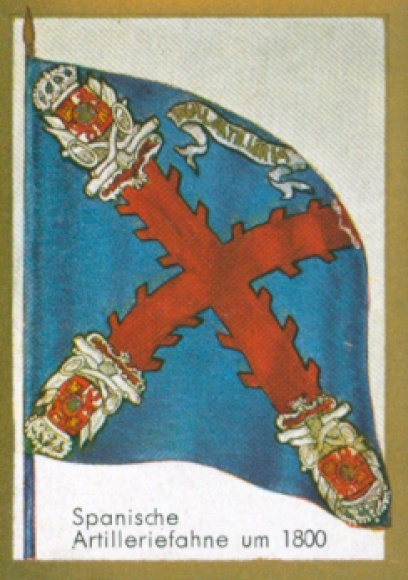 Collection picture historical flags picture 193, Spanish artillery flag around 1800