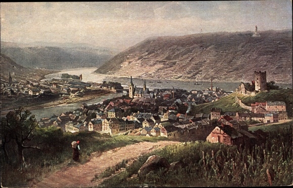 Artist PC Astudin, Bingen am Rhein, general view of the city