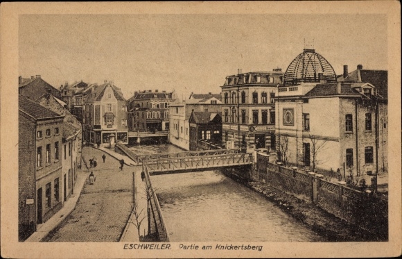 Postcard Eschweiler Nordrhein Westfalen, game in the Knickertsberg
