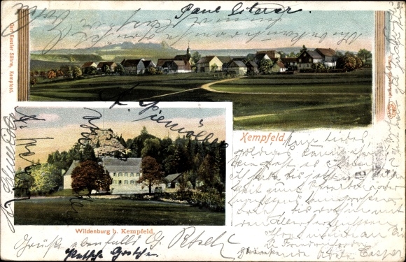 PC Kempfeld Rhineland Palatinate, total view of the place, Wildenburg