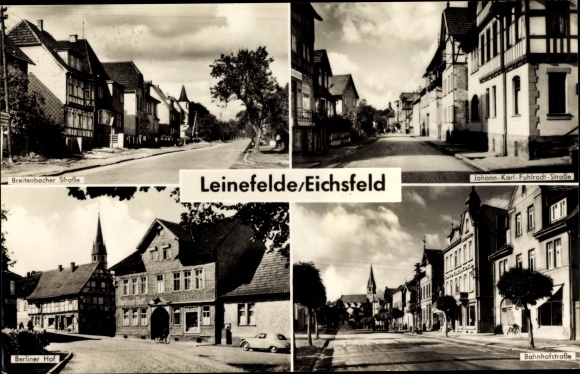 Ak Leinefelde Worbis Eichsfeld Thüringen, Straßenansichten, Berliner Hof