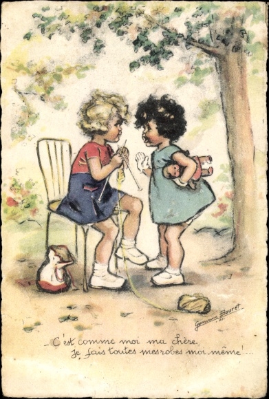 Artist Postcard Bouret, Germaine, It&#39;s like me my dear