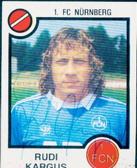Obraz kolekcjonerski piłka nożna 1984, zdjęcie nr 301, Rudi Kargus, 1. FC Norymberga