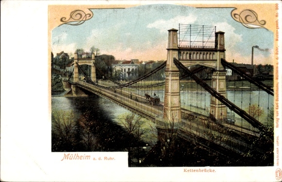 Art Nouveau building Mülheim an der Ruhr, Chain Bridge