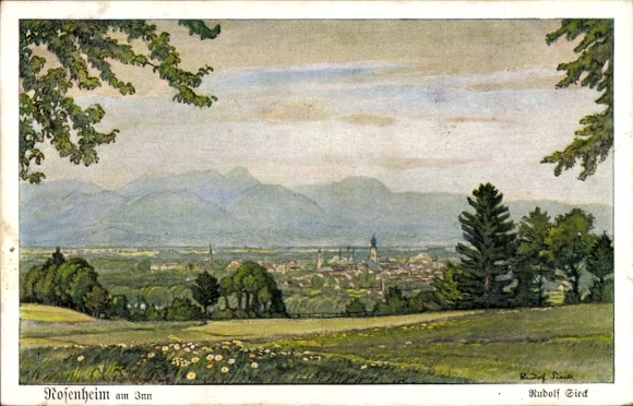 Artist PC Sieck, Rudolf, Rosenheim Upper Bavaria, Panorama