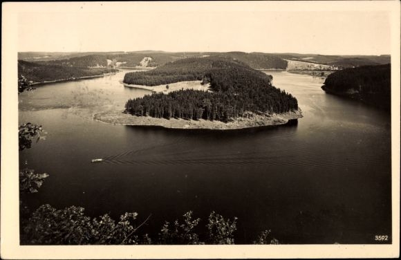 Postcard Schönbrunn Ebersdorf Thuringia, Heinrichstein an der Saale, Bleilochtalsperre, Saaletalsperre