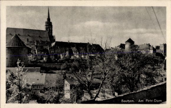 Ak Bautzen in Oberlausitz, Am Petri-Dom