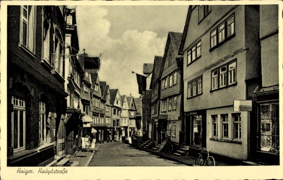 Postcard Haiger in Hessen, Hauptstraße