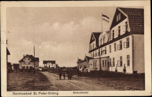 Ak Nordseebad Sankt Peter Ording, Strandhotel