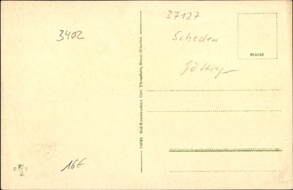 PC Meensen Scheden Lower Saxony, general view, war memorial, grocery store