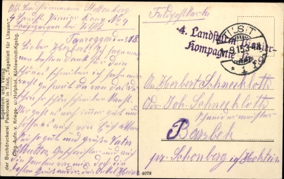 Postcard Raseiniai Raseinen Rossienie Litauen, Vor dem Ortskommandanten, 1. WK