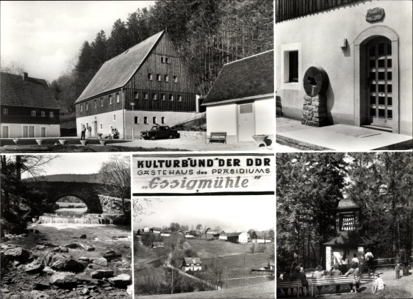 PC Hermsdorf in the Ore Mountains, Cultural Association of the GDR, guesthouse Essigmühle, Seyde, Bärenfels carillon