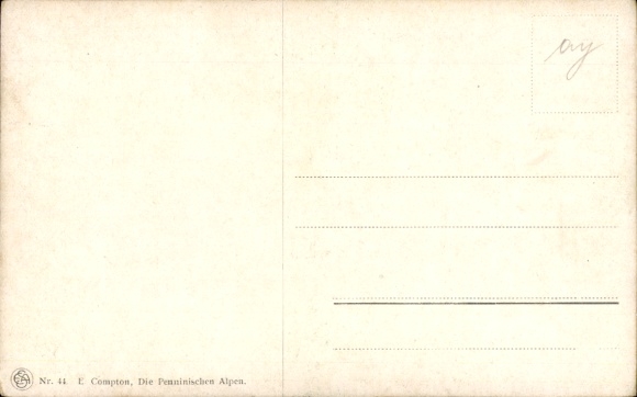 Artist Postcard Compton, Edward Theodore, The Pennine Alps