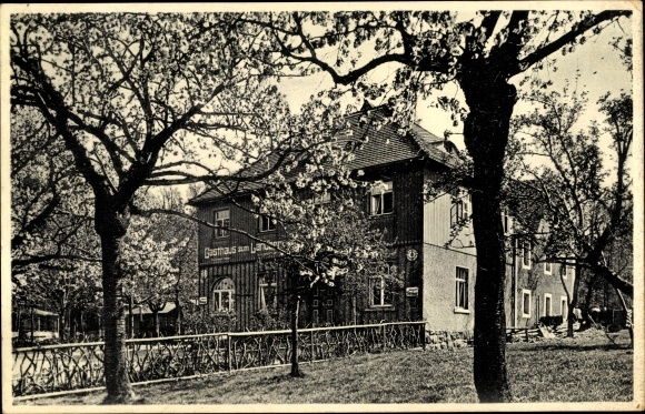 Postcard Herzogswalde Wilsdruff Sachsen, Inn zum Landberg, owner M. Walther
