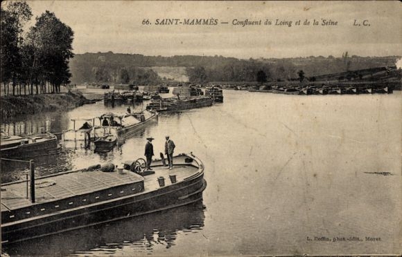KP Saint Mammès Seine et Marne, Confluent du Loing et de la Seine