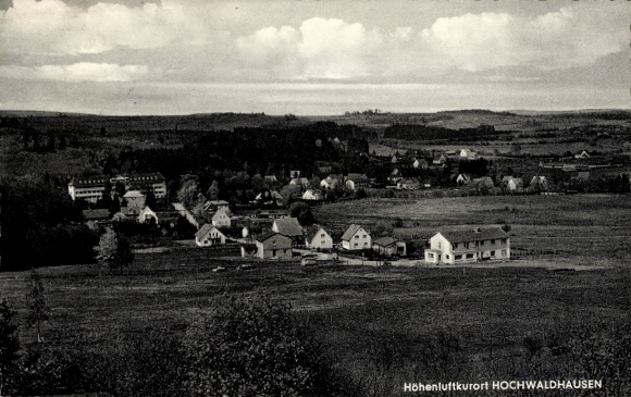 Postcard Hochwaldhausen Ilbeshausen Grebenhain Hessen, Panorama