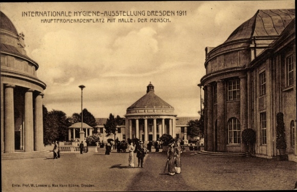 KP Drezno, Międzynarodowa Wystawa Higieny Drezno 1911, Plac Główny, Halle Der Mensch