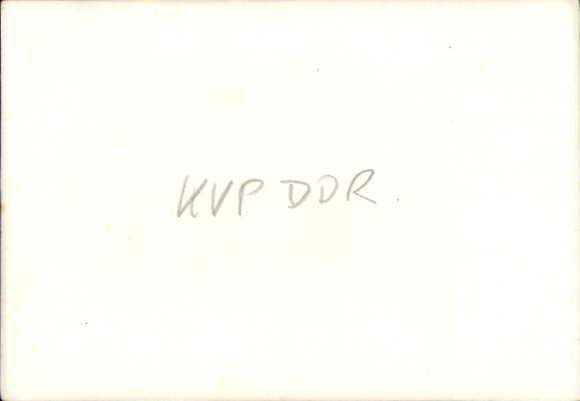 Photo KVP, Barracked People's Police of the GDR, group photo in uniform, rock