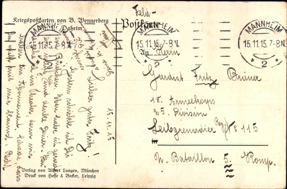 Artist PC Wennerberg, Bruno, at home, two women and a man, soldier