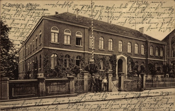 Postcard Rinteln an der Weser, Rural Hospital