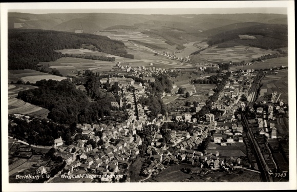 Postcard Bad Berleburg North Rhine Westphalia, aerial photo