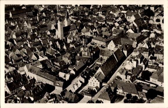 Ak Ingolstadt an der Donau Oberbayern, Stadtansicht, Fliegeraufnahme