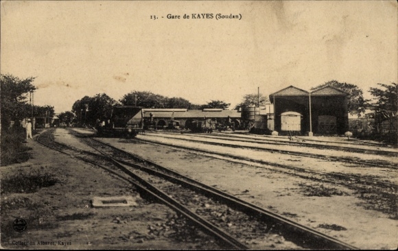 Ak Kayes Mali, treinstation, spoorzijde